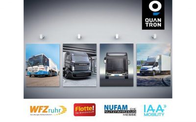 Quantron presents its broad portfolio of zero-emission commercial vehicles at four trade fairs