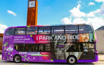 New Leeds Park & Ride launched with five BYD ADL Enviro400EV electric double deckers
