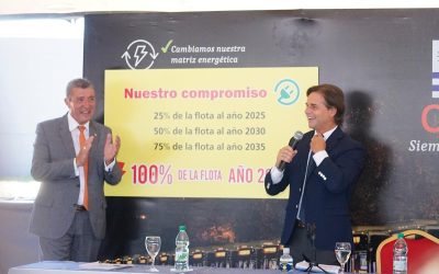 Cutcsa calls for private companies to renew 100% of its fleet with electric buses in Uruguay