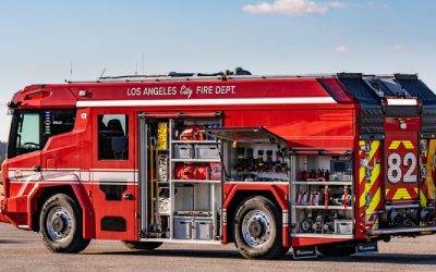 El primer camión eléctrico de bomberos en USA ya combate sus primeros incendios