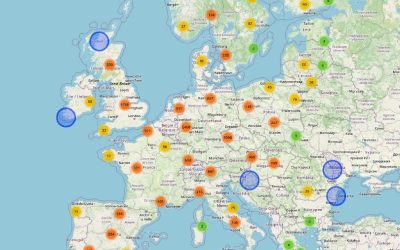 Mapean “ubicaciones prioritarias” para puntos de recarga de camiones eléctricos en Europa