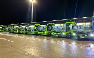 Con 108 cargadores y 229 buses eléctricos inicia operación un nuevo patio en Colombia