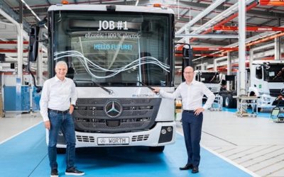 El camión eléctrico de “uso municipal” de Mercedes-Benz ya salió de la línea de producción