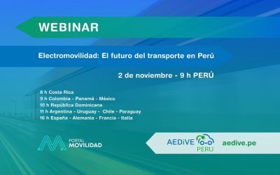 EN VIVO: Autoridades de Perú debaten sobre electromovilidad en un evento de AEDIVE Perú y Portal Movilidad