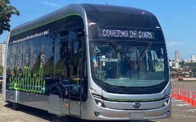 Gobierno anuncia subasta para arrendar 114 buses eléctricos en Goiás