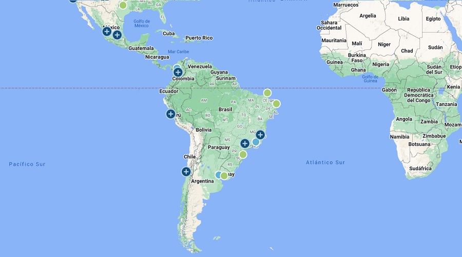 Mapa políticas micromovilidad Latinoamérica