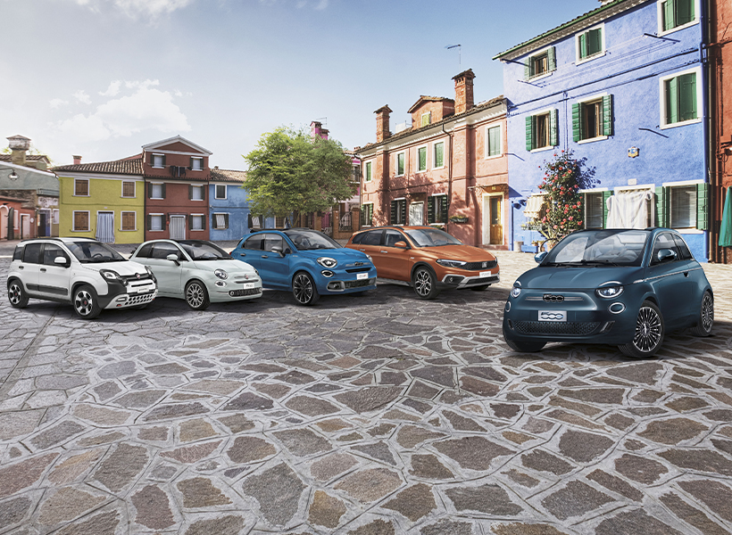 Los modelos Fiat e500 ofrecen hasta 460 kilómetros de autonomía.